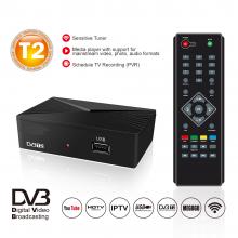 90mm mini case 1080P DVB-T2/C Terrestrial digital tv receiver H.264  FTA set top box